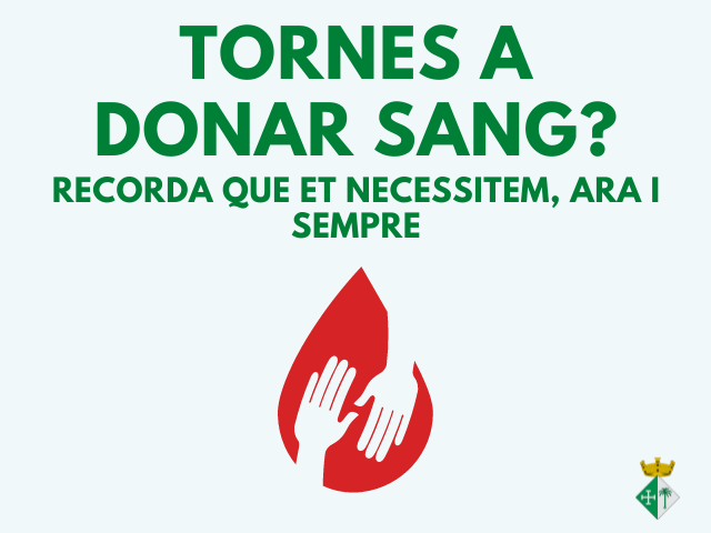 Tornes a donar sang